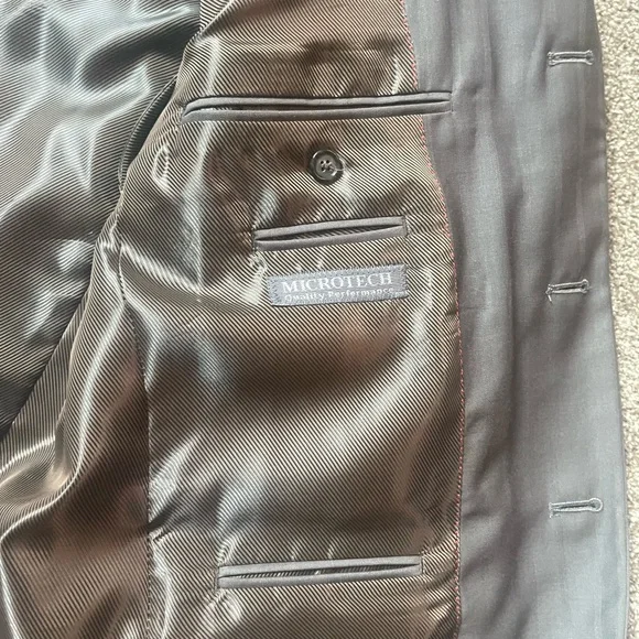 Angelo Rossi Men’s Taupe Pinstripe Blazer Sport Coat Jacket New With Tags